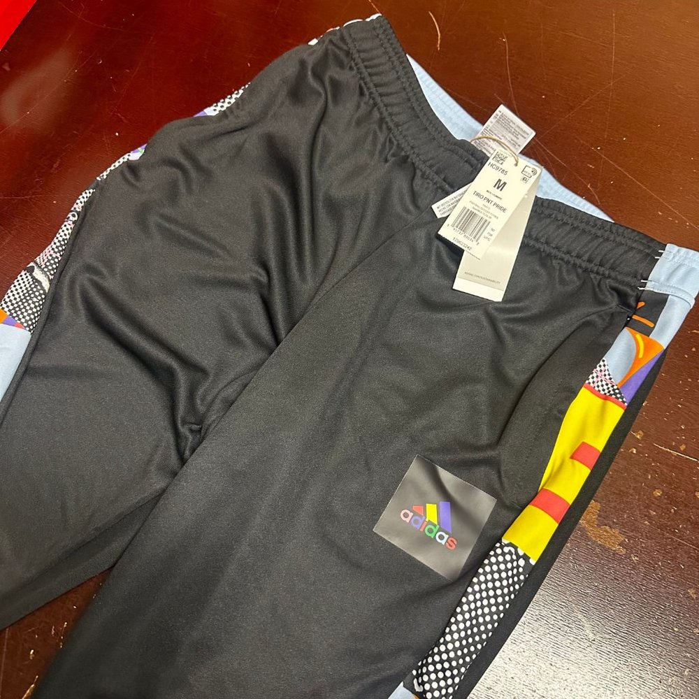 Adidas Mens Multicolor Regular Fit Tapered Leg Full Length Style Soccer Pants M - Picture 5 of 6